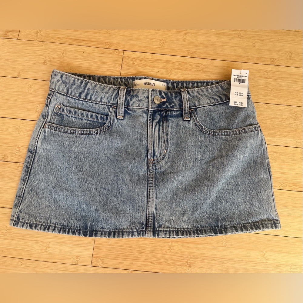 Hollister Blue Casual Mini Skirt